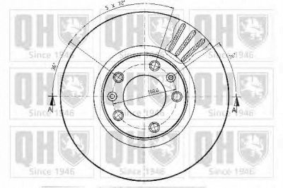 QUINTON HAZELL bdc4507 -  Тормозной диск